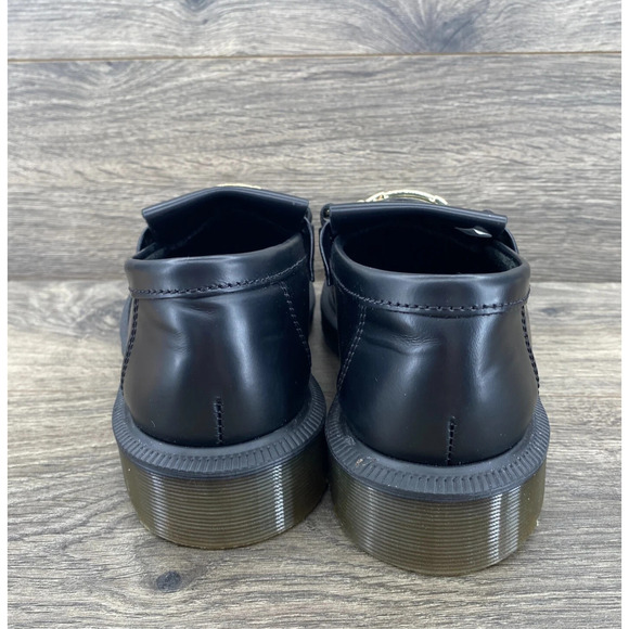 Dr. Marten's Adrian Polished Smooth Leather Loafers Unisex Mens 7 Ladies 8 Black - Picture 9 of 11